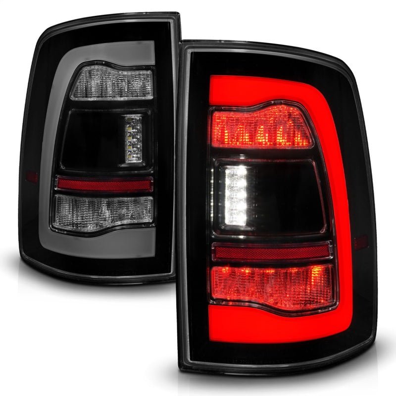 ANZO - ANZO 09-18 Dodge Ram 1500 Sequential LED Taillights Smoke Black - Demon Performance