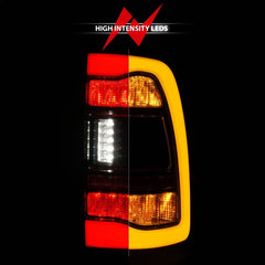 ANZO - ANZO 09-18 Dodge Ram 1500 Sequential LED Taillights Smoke Black w/Switchback Amber Signal - Demon Performance