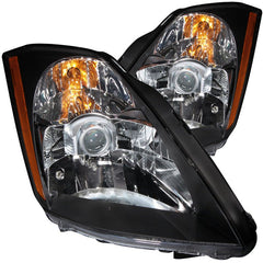 ANZO - ANZO 2003-2005 Nissan 350Z Crystal Headlights Black - Demon Performance