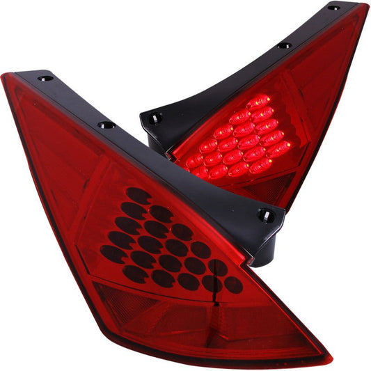 ANZO - ANZO 2003-2005 Nissan 350Z LED Taillights Red - Demon Performance