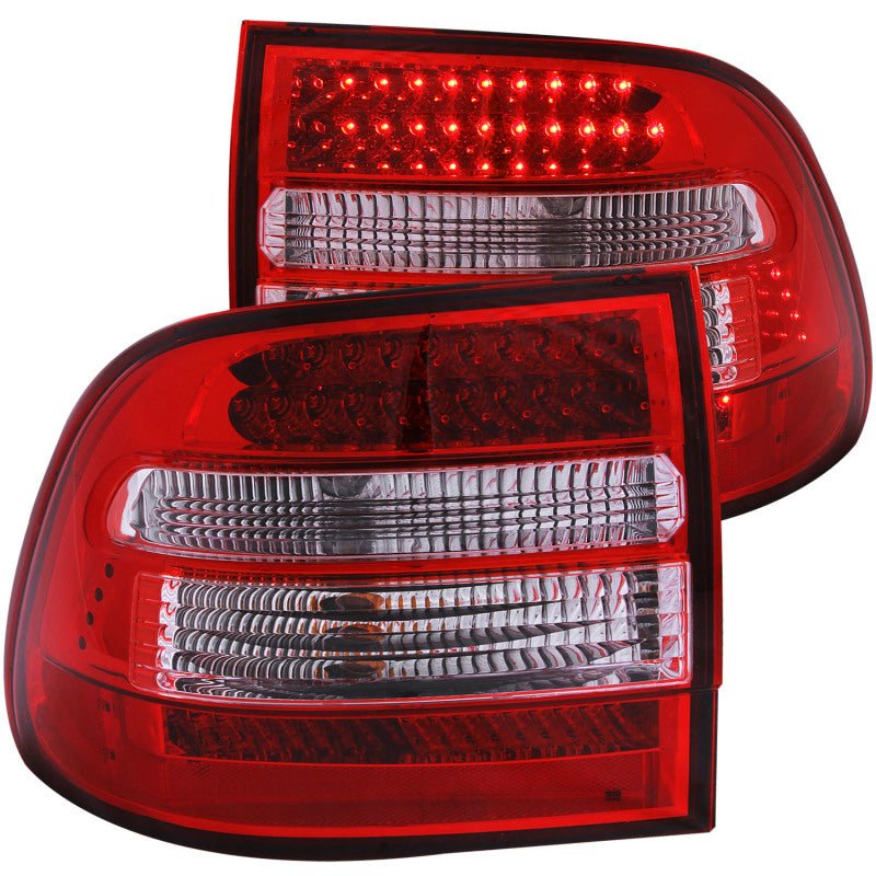 ANZO - ANZO 2003-2006 Porsche Cayenne LED Taillights Red/Clear - Demon Performance