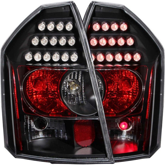 ANZO - ANZO 2005-2007 Chrysler 300C LED Taillights Black - Demon Performance