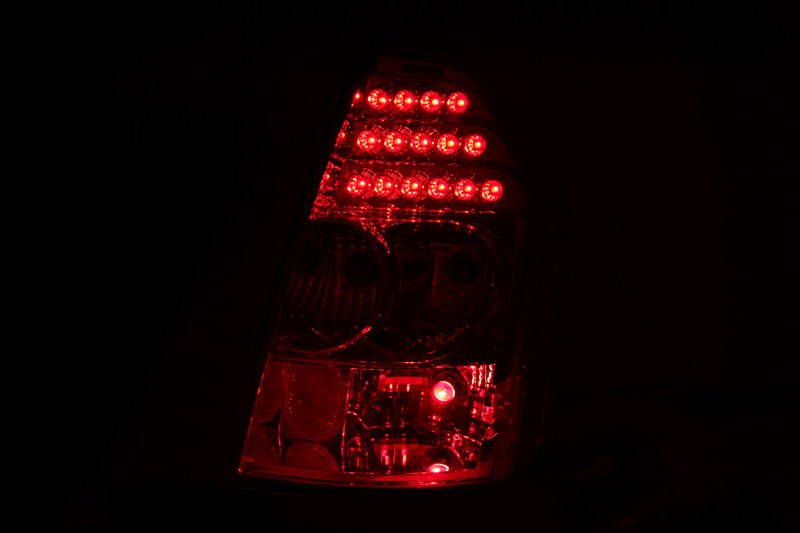 ANZO - ANZO 2005-2007 Chrysler 300C LED Taillights Black - Demon Performance