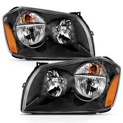 ANZO - ANZO 2005-2007 Dodge Magnum Crystal Headlight Black Amber - Demon Performance