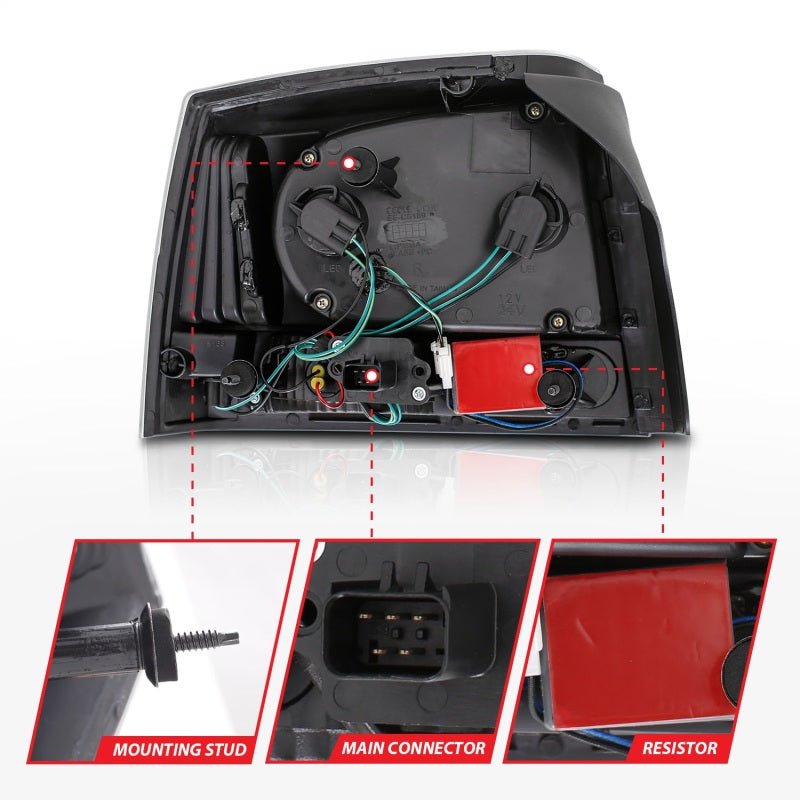 ANZO - ANZO 2006-2008 Dodge Charger LED Taillights Black - Demon Performance