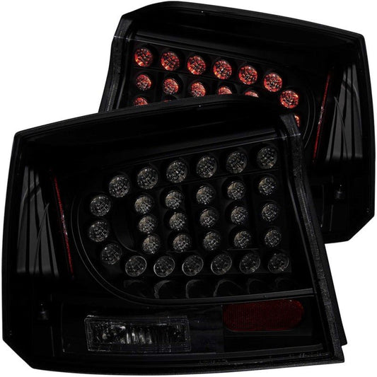 ANZO - ANZO 2006-2008 Dodge Charger LED Taillights Dark Smoke - Demon Performance