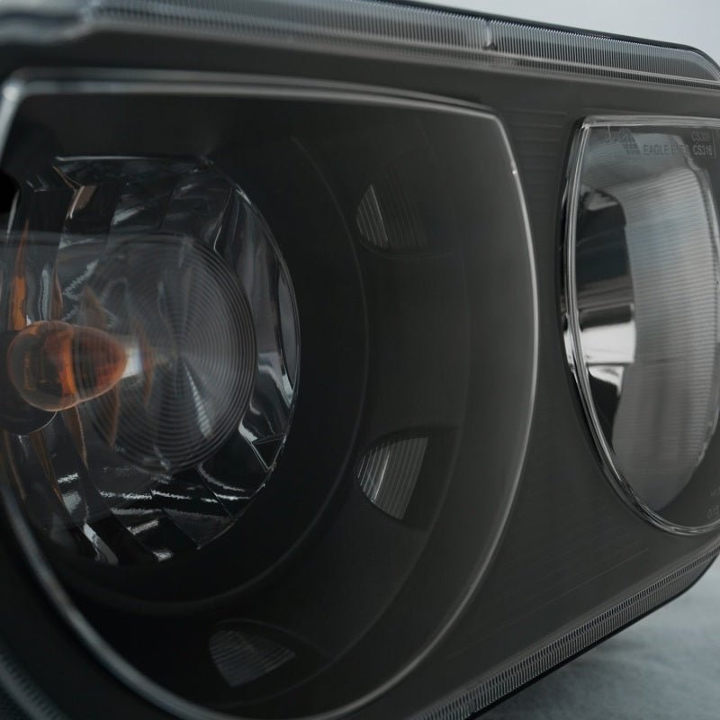 ANZO - ANZO 2008-2014 Dodge Challenger Crystal Headlights Black - Demon Performance