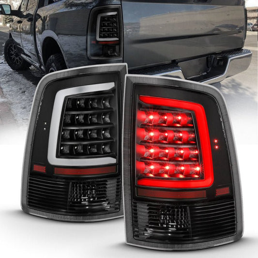 ANZO - ANZO 2009-2018 Dodge Ram 1500 LED Taillight Plank Style Black w/Clear Lens - Demon Performance