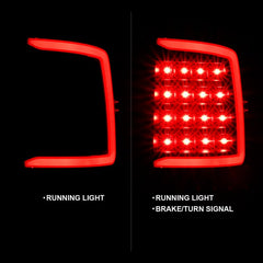 ANZO - ANZO 2009-2018 Dodge Ram 1500 LED Taillight Plank Style Black w/Clear Lens - Demon Performance