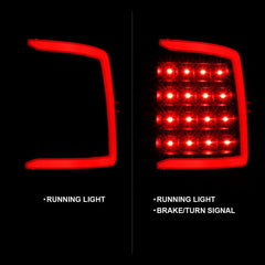 ANZO - ANZO 2009-2018 Dodge Ram 1500 LED Taillight Plank Style Black w/Smoke Lens - Demon Performance