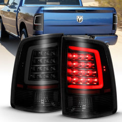 ANZO - ANZO 2009-2018 Dodge Ram 1500 LED Taillight Plank Style Black w/Smoke Lens - Demon Performance