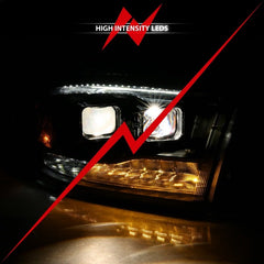 ANZO - ANZO 2009-2018 Dodge Ram 1500 Projector H.L. Switchback Chrome Amber - Demon Performance