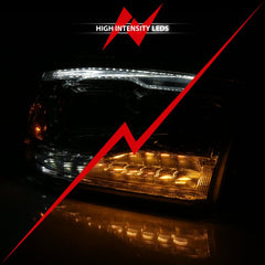 ANZO - ANZO 2009-2018 Dodge Ram 1500 Projector H.L. Switchback Chrome Amber - Demon Performance