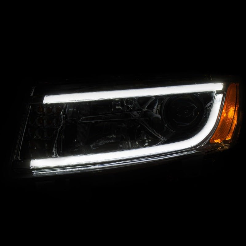 ANZO - ANZO 2014-2015 Jeep Grand Cherokee Projector Headlights w/ Plank Style Design Chrome - Demon Performance