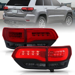 ANZO - ANZO 2014-2016 Jeep Grand Cherokee LED Taillights Red/Smoke - Demon Performance