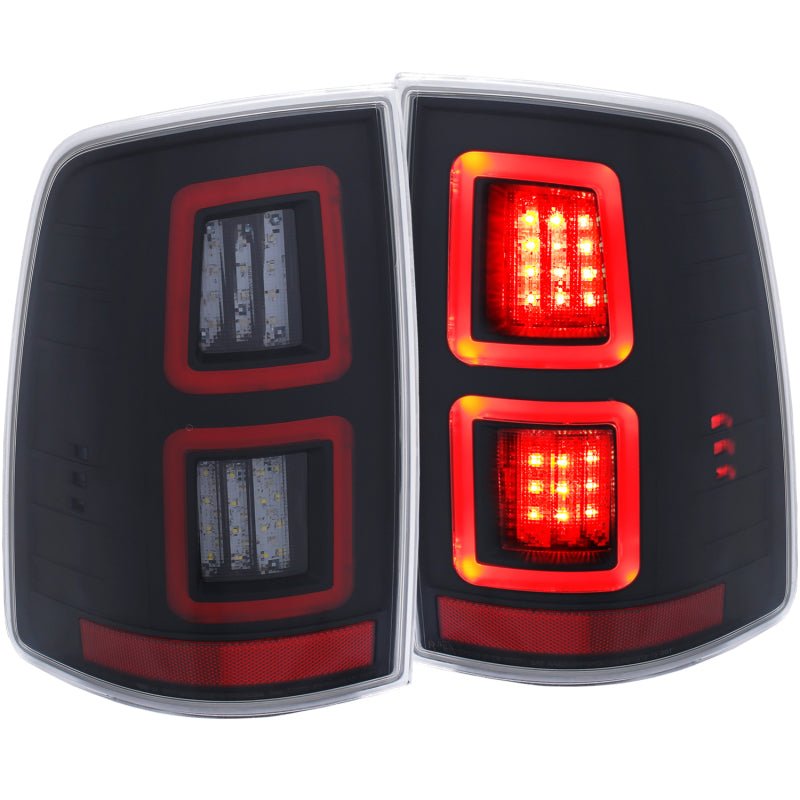 ANZO - ANZO LED Black 13-17 Dodge Ram 1500/2500/3500 LED Taillights Black - Demon Performance