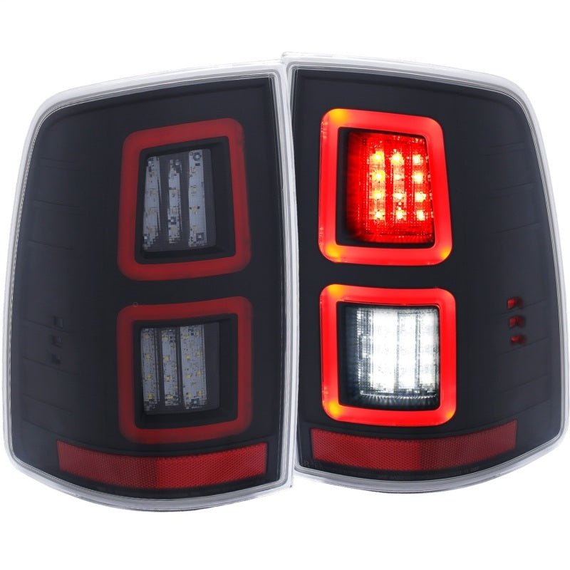 ANZO - ANZO LED Black 13-17 Dodge Ram 1500/2500/3500 LED Taillights Black - Demon Performance
