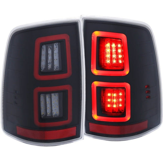 ANZO - ANZO LED Black 13-17 Dodge Ram 1500/2500/3500 LED Taillights Black - Demon Performance