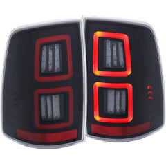ANZO - ANZO LED Black 13-17 Dodge Ram 1500/2500/3500 LED Taillights Black - Demon Performance