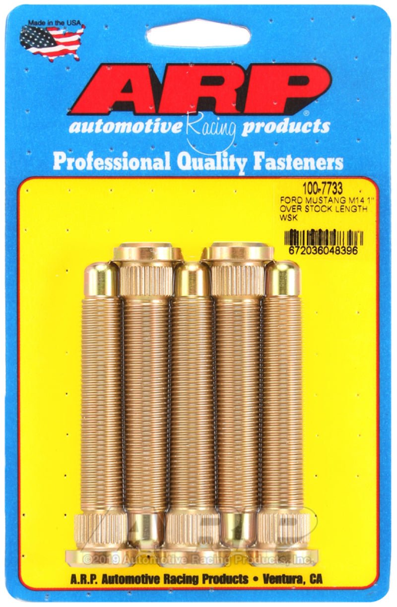 ARP - ARP 2015 Ford Mustang M14 1in Over Stock Length Wheel Stud Kit - Demon Performance