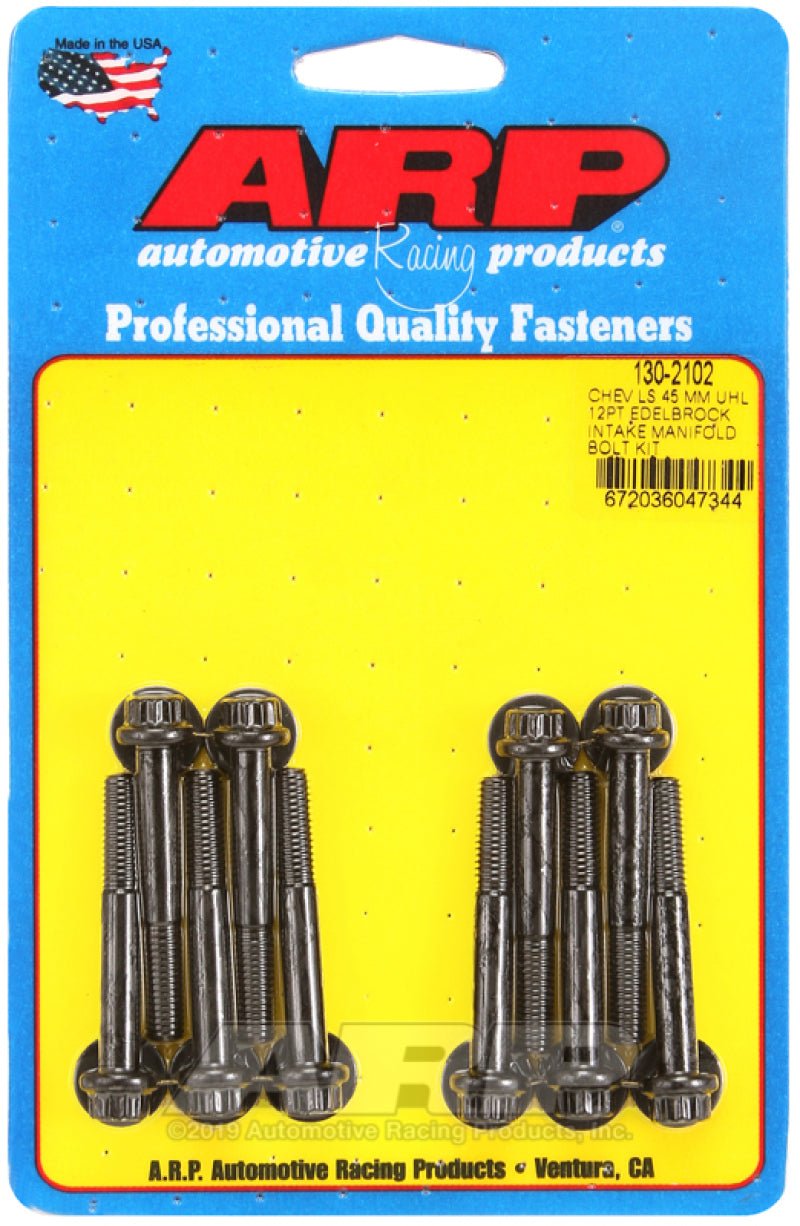 ARP - ARP Chevy LS 45mm UHL 12pt Edelbrock Intake Manifold Bolt Kit - Demon Performance
