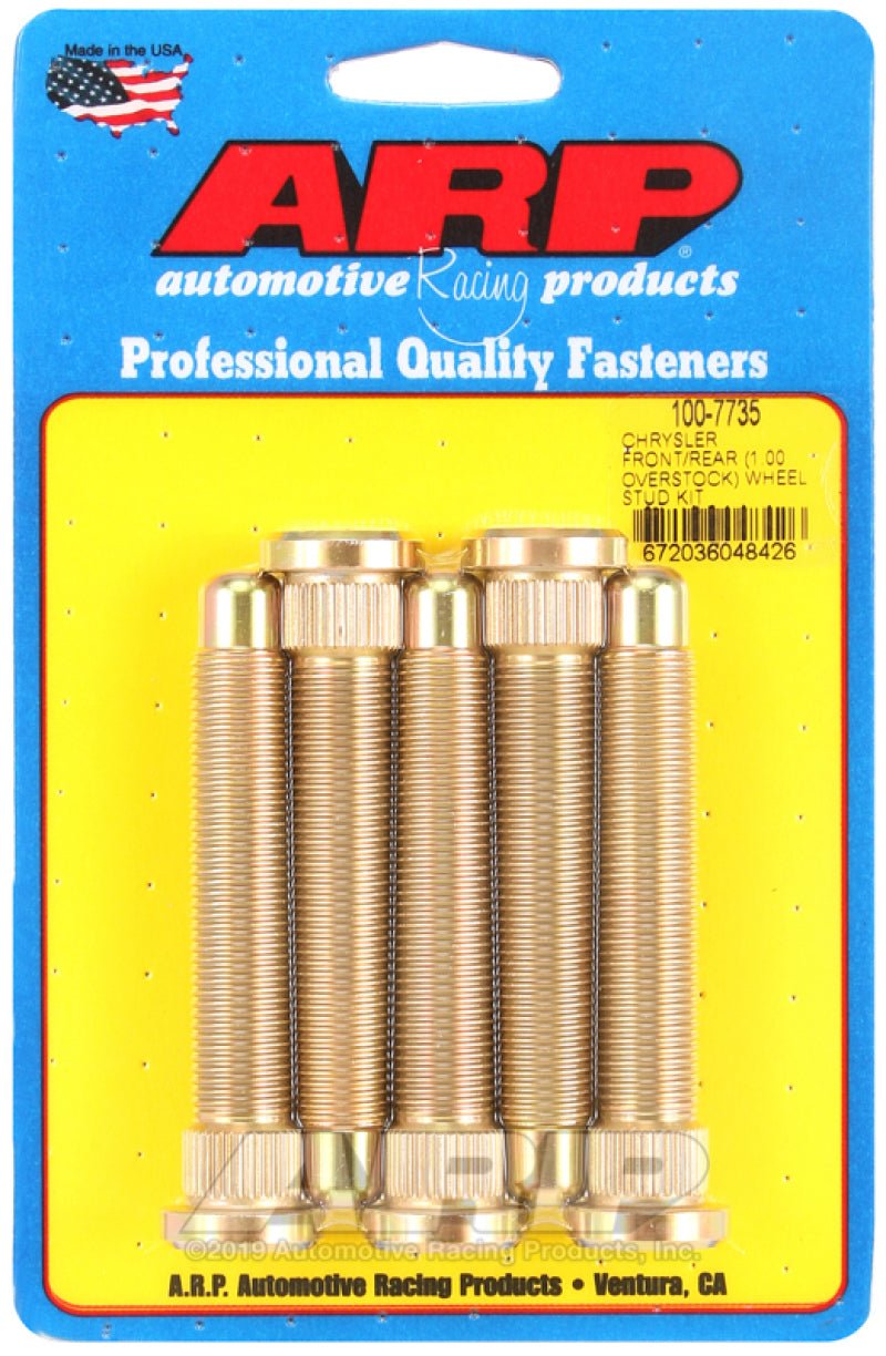 ARP - ARP Chrysler Front / Rear M14 1.000 Over Stock Wheel Stud Kit - Demon Performance