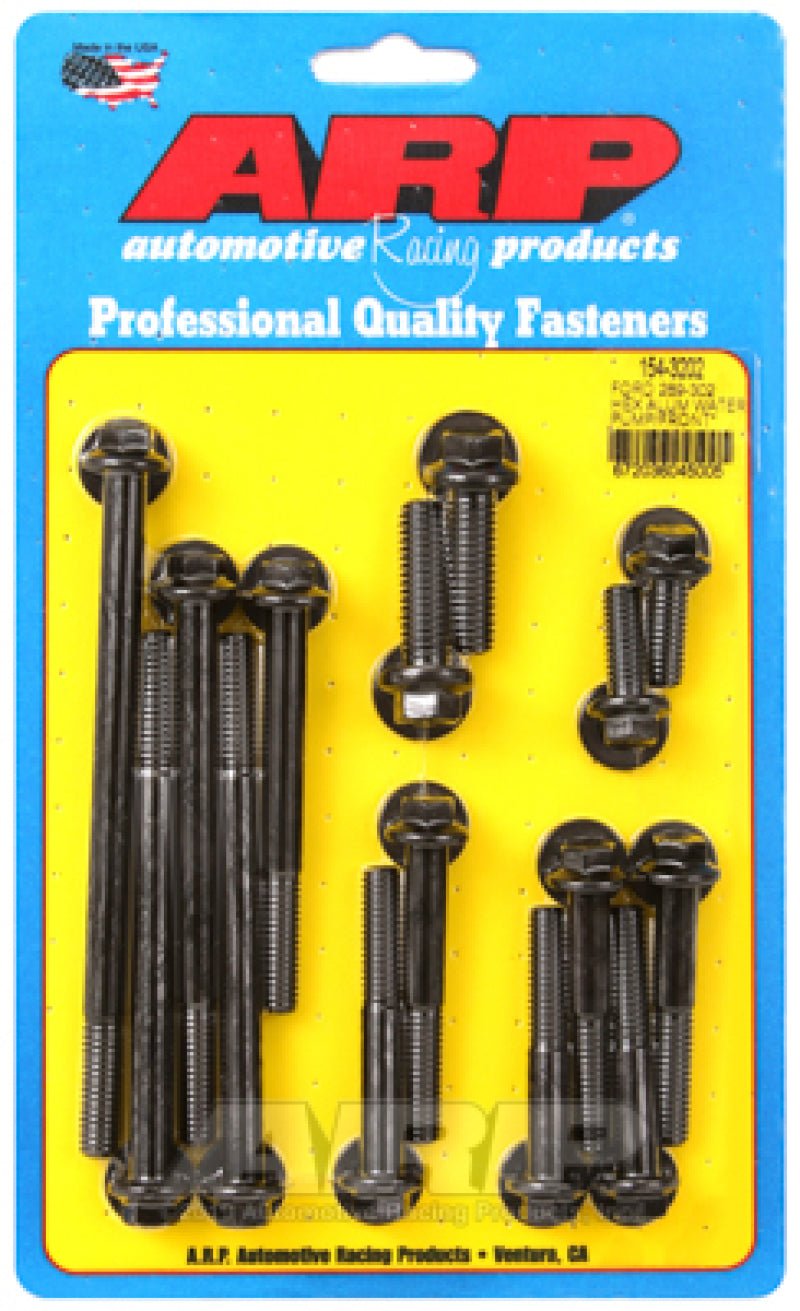 ARP - ARP Ford 289-302 Hex Aluminum Water Pump and Front Cover Bolt Kit - Demon Performance