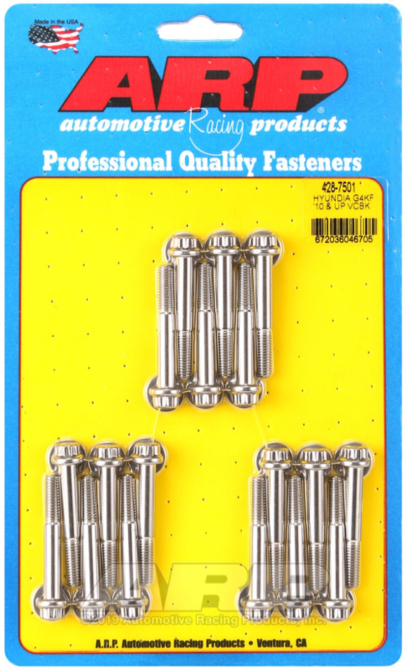 ARP - ARP Hyundai Genesis G4KF 2L 2010+ Valve Cover Bolt Kit - Demon Performance