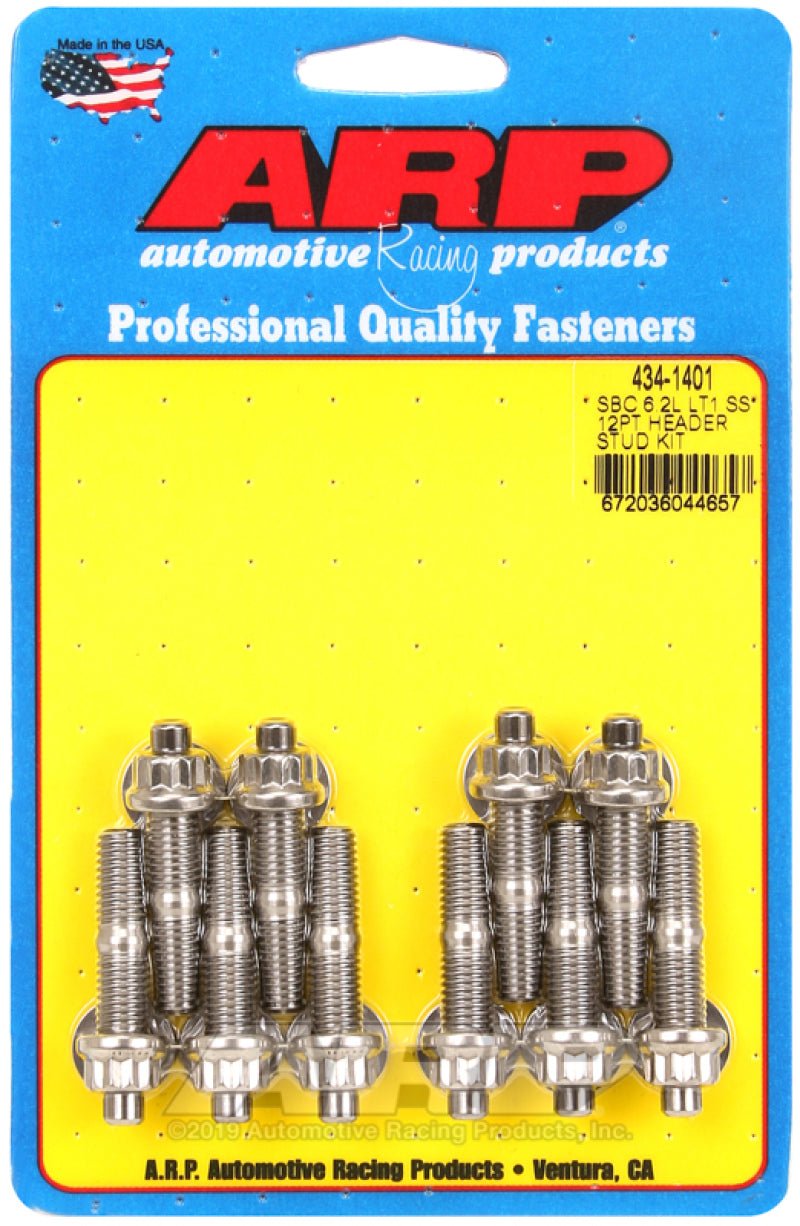 ARP - ARP SB Chevy 6.2L LT1 SS 12PT Header Stud Kit - Demon Performance