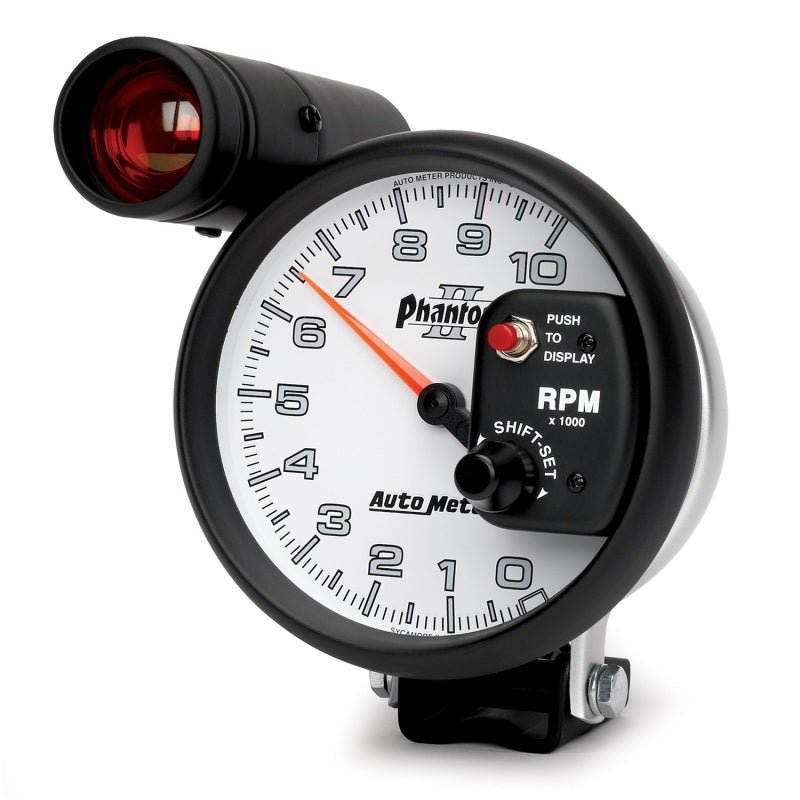 AutoMeter - Autometer 5 inch Pedestal Mount 10000 RPM Shift-Lite Tachometer - Demon Performance