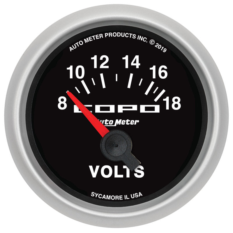 AutoMeter - Autometer 52mm 18V Electric Voltmeter Chevrolet COPO Camaro - Demon Performance