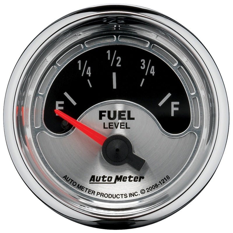 AutoMeter - Autometer American Muscle Gauge Fuel Level 2 1/16in 16e To 158f Elec American Muscle - Demon Performance