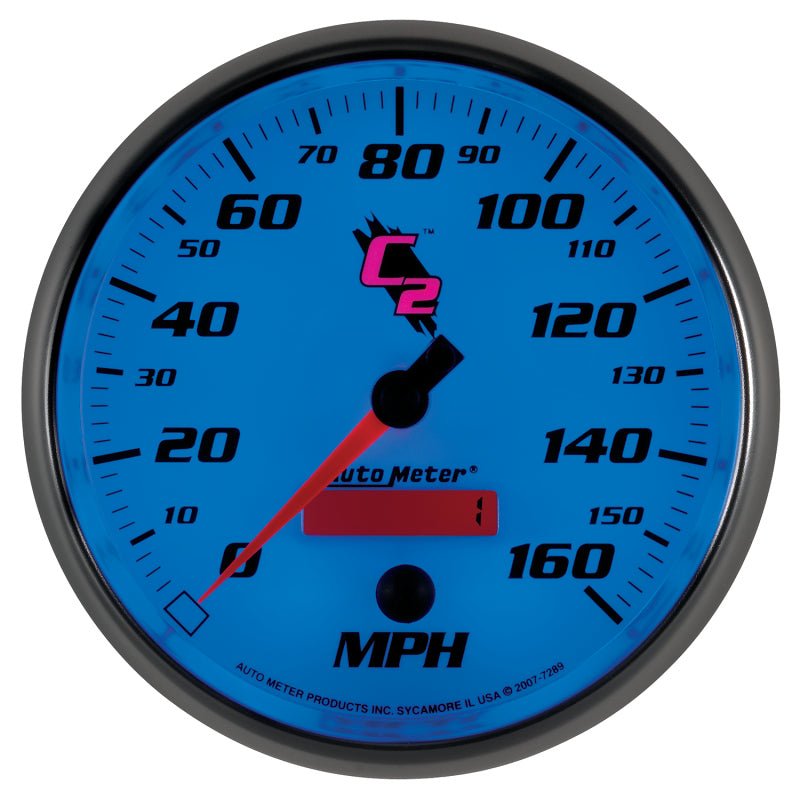 AutoMeter - Autometer C2 5 inch 160MPH In-Dash Electronic Programmable Speedometer - Demon Performance