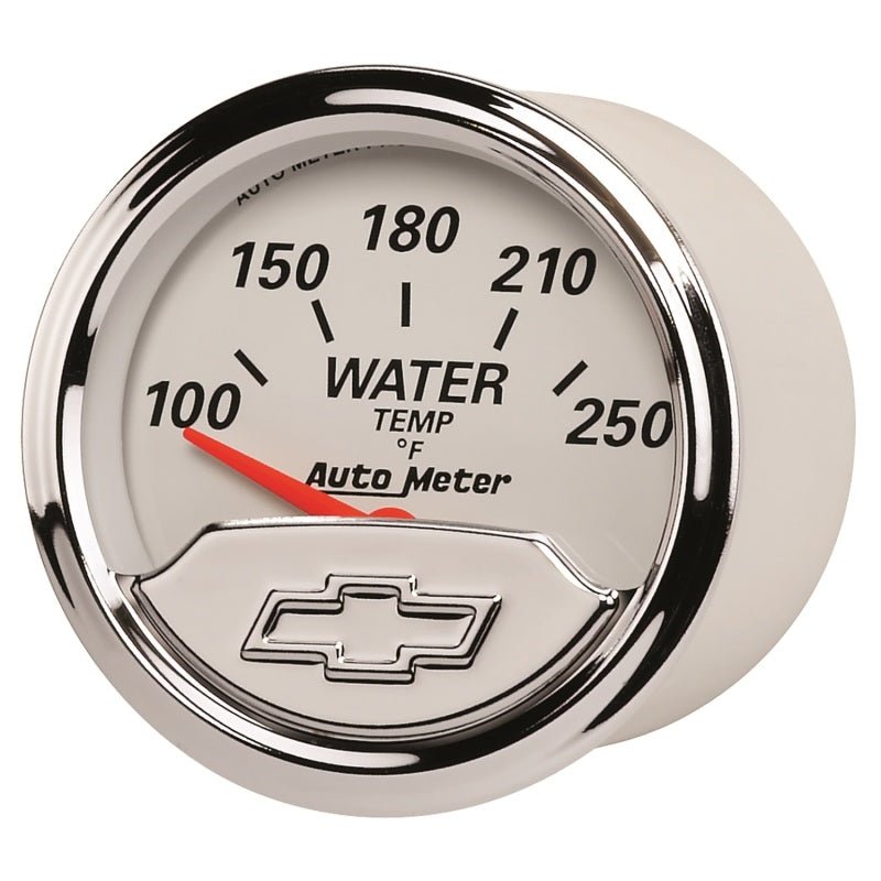 AutoMeter - Autometer Chevy Vintage 2in 100-250 Deg F Short Sweep Electronic Water Temp Gauge - Demon Performance