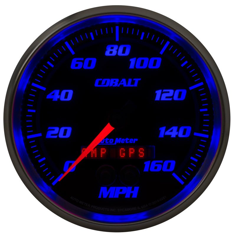 AutoMeter - Autometer Cobalt 5in 0-140MPH In-Dash Electronic GPS Programmable Speedometer - Demon Performance