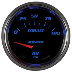 AutoMeter - Autometer Cobalt 66.7mm 0-100 PSI Oil Pressure Gauge - Demon Performance