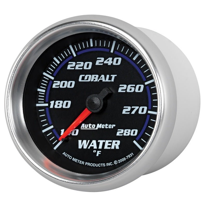 AutoMeter - Autometer Cobalt 66.7mm 140-280 degree F. Water Temprature Gauge - Demon Performance