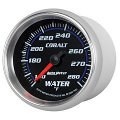 AutoMeter - Autometer Cobalt 66.7mm 140-280 degree F. Water Temprature Gauge - Demon Performance