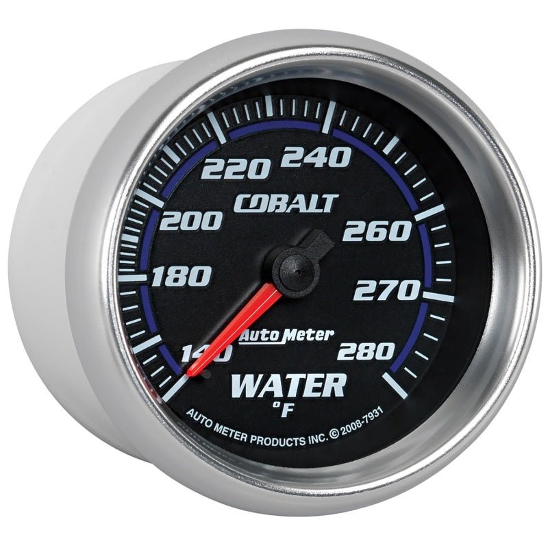 AutoMeter - Autometer Cobalt 66.7mm 140-280 degree F. Water Temprature Gauge - Demon Performance
