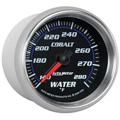 AutoMeter - Autometer Cobalt 66.7mm 140-280 degree F. Water Temprature Gauge - Demon Performance