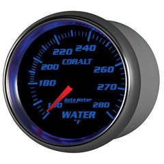 AutoMeter - Autometer Cobalt 66.7mm 140-280 degree F. Water Temprature Gauge - Demon Performance