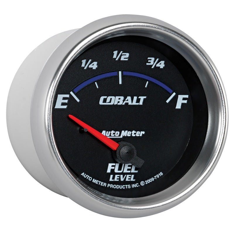 AutoMeter - Autometer Cobalt 66.7mm 240-33 ohms Short Sweep Electronic Fuel Level Gauge - Demon Performance