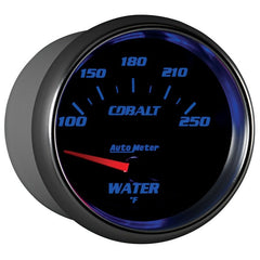 AutoMeter - Autometer Cobalt 66mm 100-250 Degree F Electric Water Temperature Gauge - Demon Performance