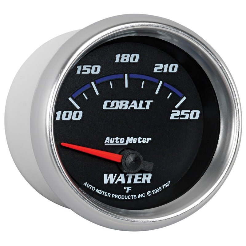AutoMeter - Autometer Cobalt 66mm 100-250 Degree F Electric Water Temperature Gauge - Demon Performance
