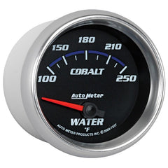 AutoMeter - Autometer Cobalt 66mm 100-250 Degree F Electric Water Temperature Gauge - Demon Performance
