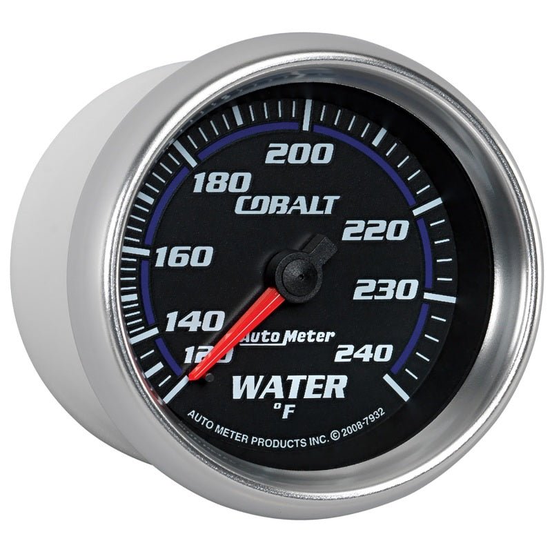 AutoMeter - Autometer Cobalt 66mm 120-240 Degree F Mechanical Water Temperature Gauge - Demon Performance