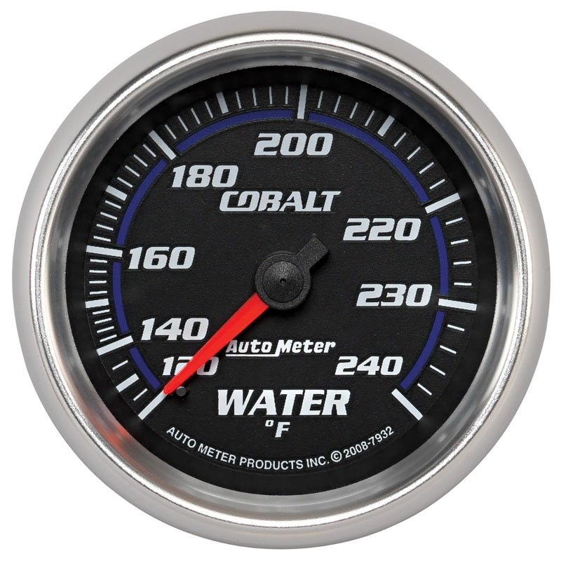 AutoMeter - Autometer Cobalt 66mm 120-240 Degree F Mechanical Water Temperature Gauge - Demon Performance
