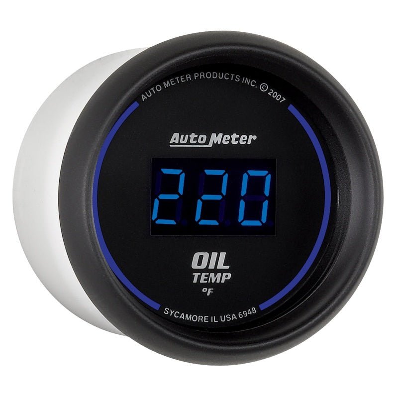 AutoMeter - Autometer Cobalt Digital 52.4mm 0-340 deg F Oil Temperature Gauge - Demon Performance