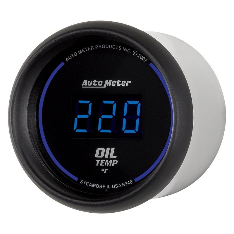 AutoMeter - Autometer Cobalt Digital 52.4mm 0-340 deg F Oil Temperature Gauge - Demon Performance