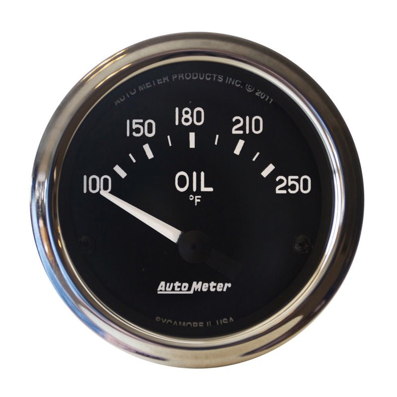 AutoMeter - Autometer Cobra 2 1/16in 100-250 Deg Electric Oil Temperature Gauge - Demon Performance